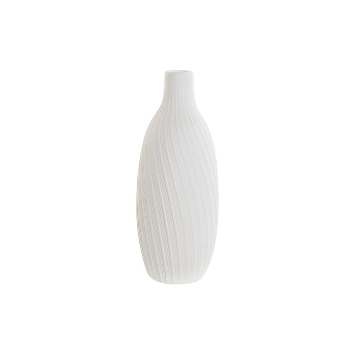 Vase DKD Home Decor Ceramic White (8 x 8 x 19,5 cm)