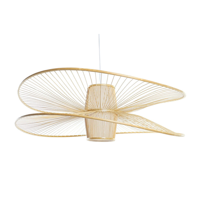 Ceiling Light DKD Home Decor White Natural Bamboo 50 W 100 x 100 x 32 cm