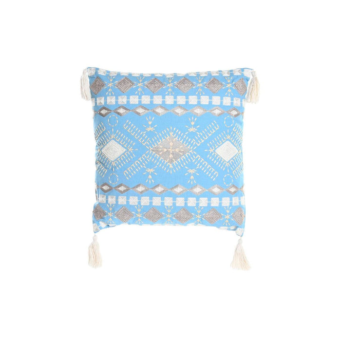 Cushion DKD Home Decor Blue White 40 x 15 x 40 cm