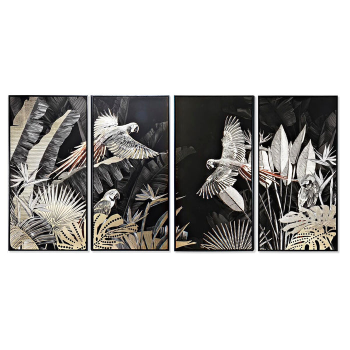 Set of 4 pictures DKD Home Decor Tropical 280 x 4 x 140 cm