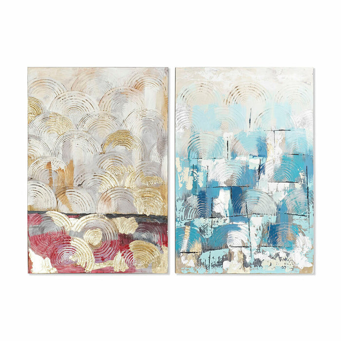 Painting DKD Home Decor 80 x 3,5 x 120 cm Abstract Loft (2 Units)