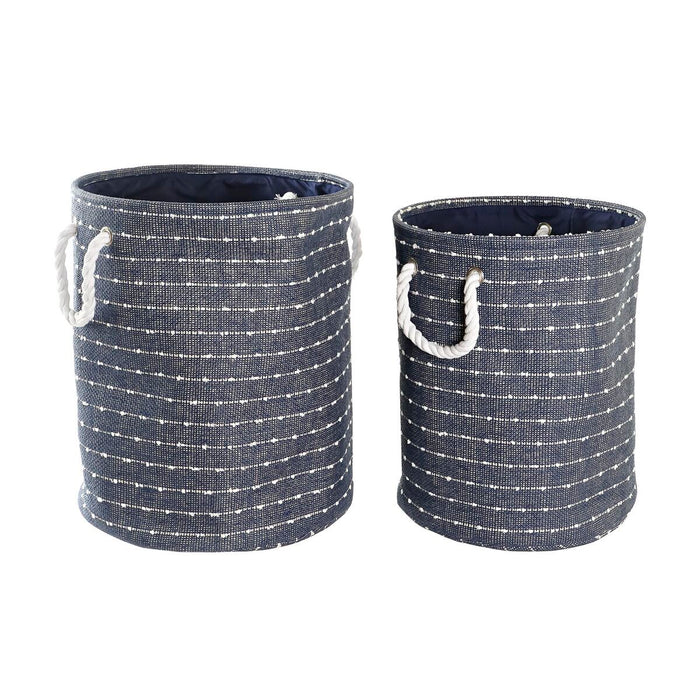 Basket set DKD Home Decor Polyester (38 x 38 x 47 cm)