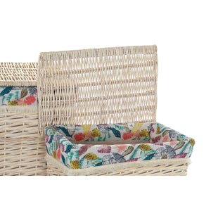 Basket set DKD Home Decor Polyester wicker (47 x 35 x 56 cm)