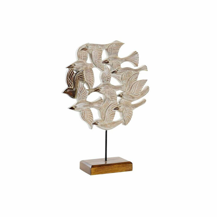 Decorative Figure DKD Home Decor Beige Iron Birds (38 x 11,5 x 54 cm)