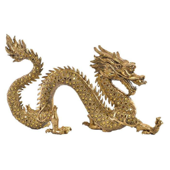 Decorative Figure DKD Home Decor Golden Oriental 52 x 14 x 32 cm