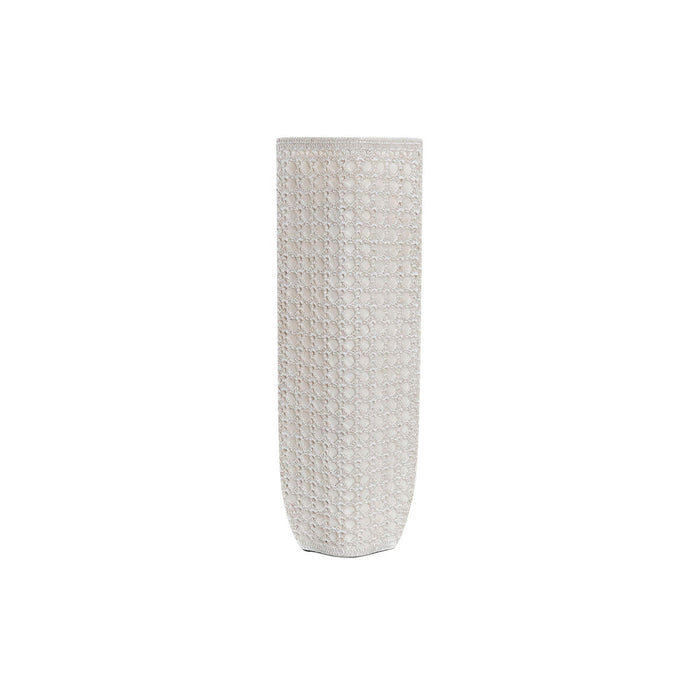 Vase DKD Home Decor 17 x 10 x 47 cm White Resin Modern