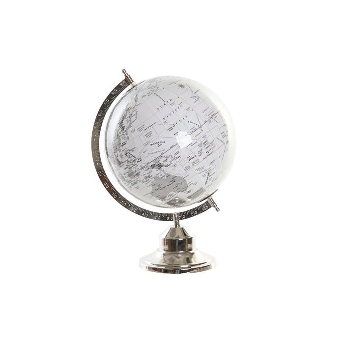 Globe DKD Home Decor White Grey Silver Modern 27 x 25 x 38 cm