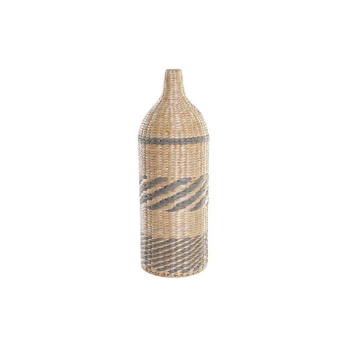 Vase DKD Home Decor Fibre Natural Grey (20 x 20 x 60 cm)