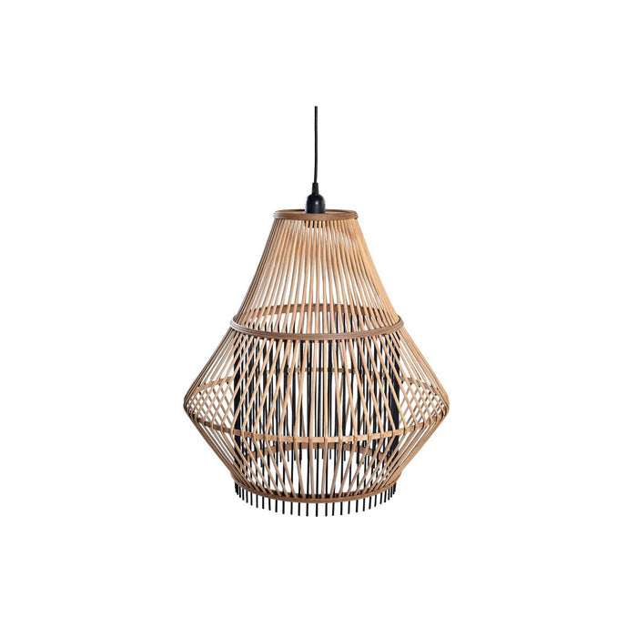 Ceiling Light DKD Home Decor Brown Black Bamboo 50 W 50 x 50 x 52 cm