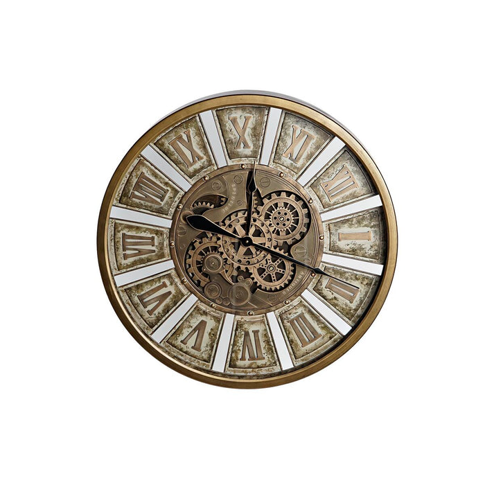 Wall Clock DKD Home Decor Gears Golden Iron 72 x 8,5 x 72 cm