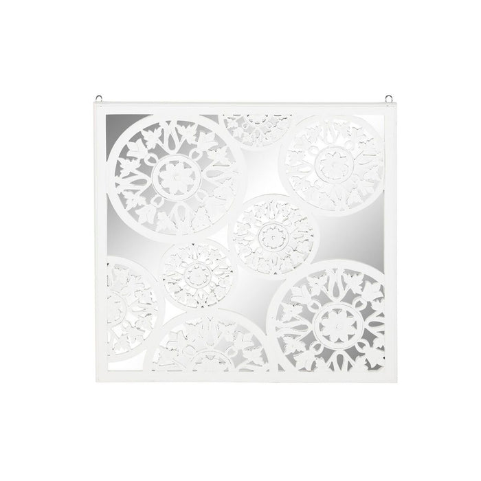 Wall Decoration DKD Home Decor Mirror White MDF Wood (90 x 1,5 x 90 cm)