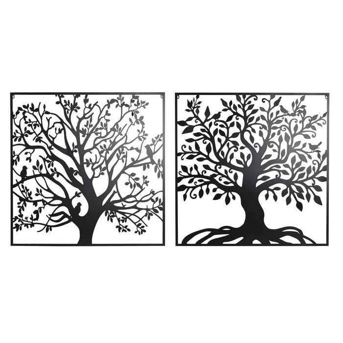 Wall Decoration DKD Home Decor Tree Metal (98 x 1 x 98 cm) (2 Units)