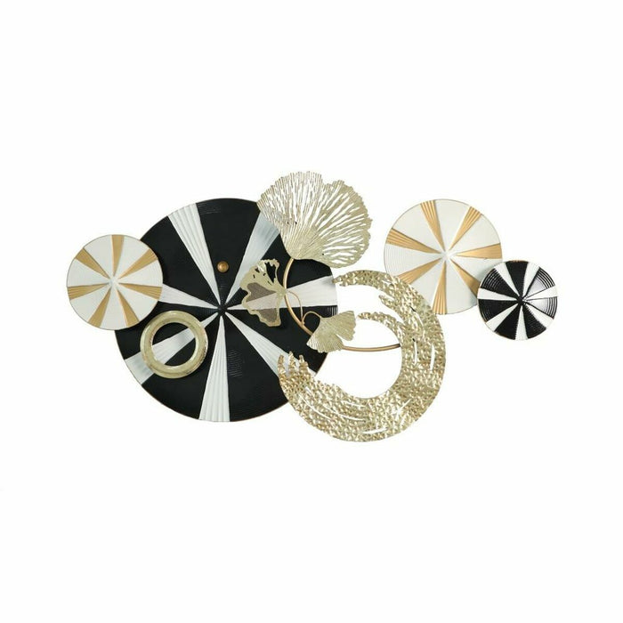 Wall Decoration DKD Home Decor Black Golden Metal Modern (91 x 8,3 x 49,5 cm)