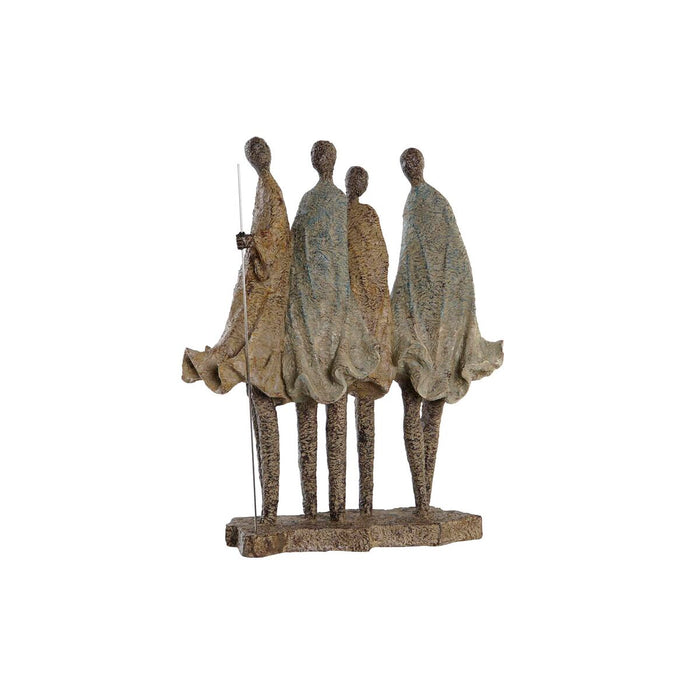 Decorative Figure DKD Home Decor African Woman Resin Multicolour (33,5 x 14,5 x 41 cm)