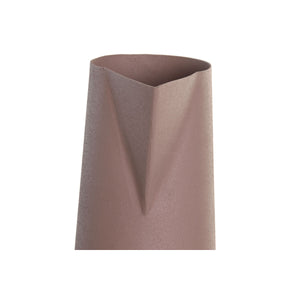 Vase DKD Home Decor 15 x 11 x 45 cm Beige Pink Iron (2 Units)