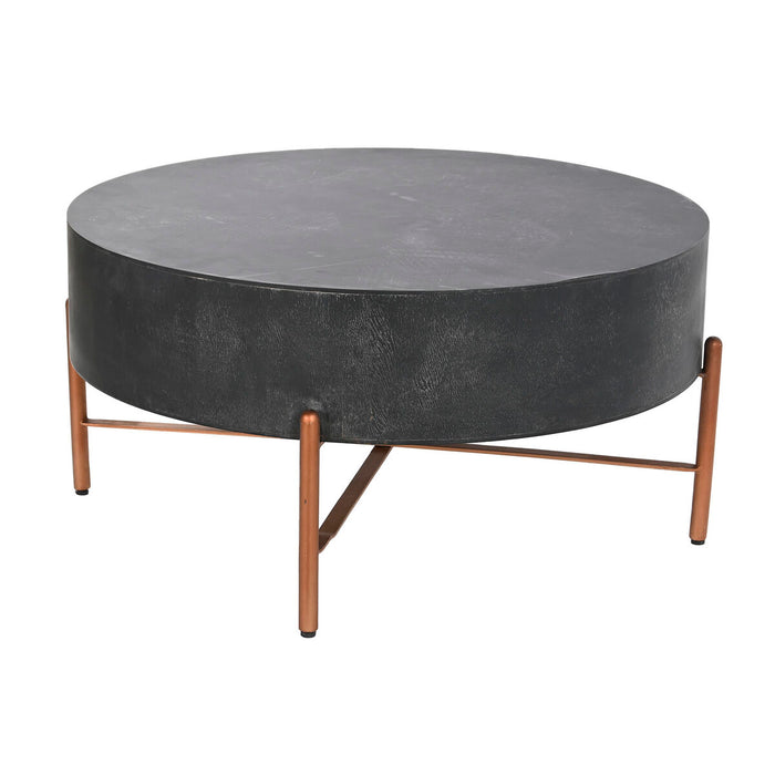 Centre Table DKD Home Decor Metal Aluminium 90 x 90 x 45 cm Mango wood