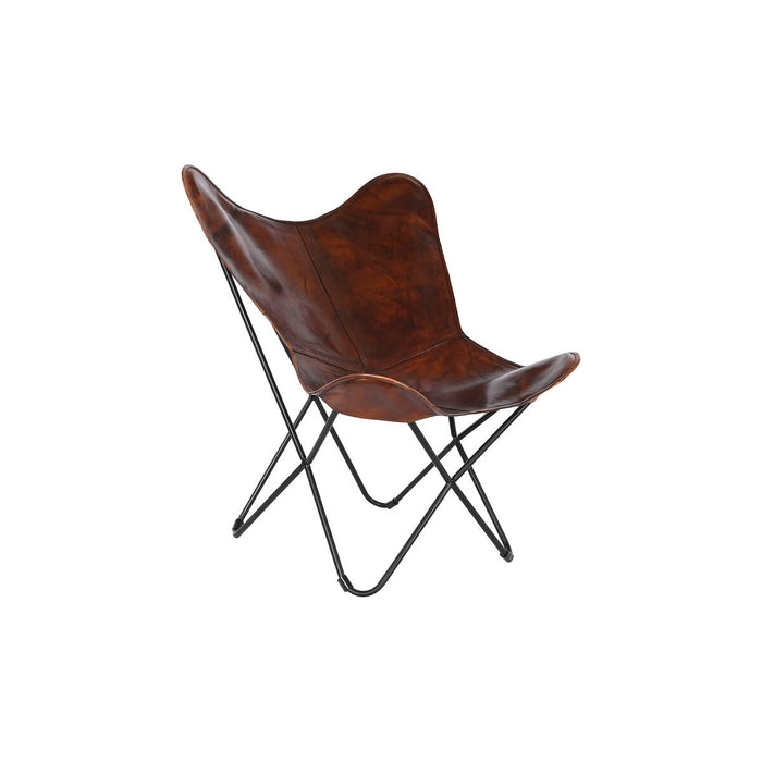 Chair DKD Home Decor Brown Metal 76 x 76 x 89 cm