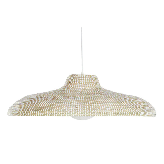 Ceiling Light DKD Home Decor White Natural Light brown Crystal 50 W 70 x 70 x 20 cm