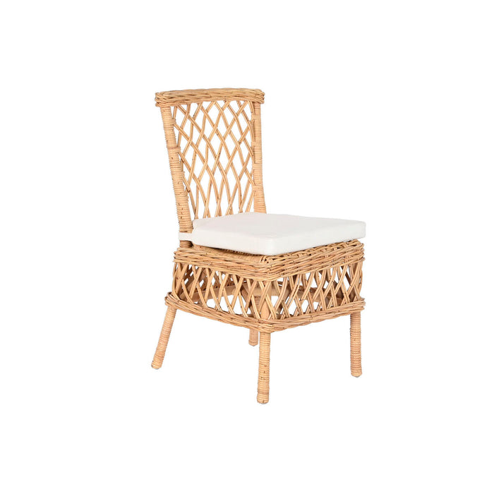 Chair DKD Home Decor White Natural 45 x 55 x 85 cm 45 x 55 x 90 cm 47 x 58 x 90 cm