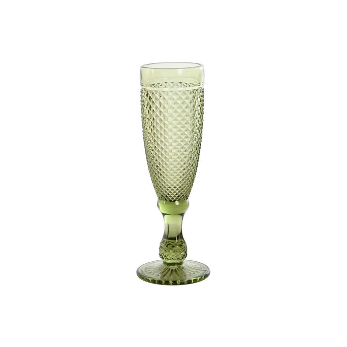 Set of cups DKD Home Decor Green Crystal 150 ml