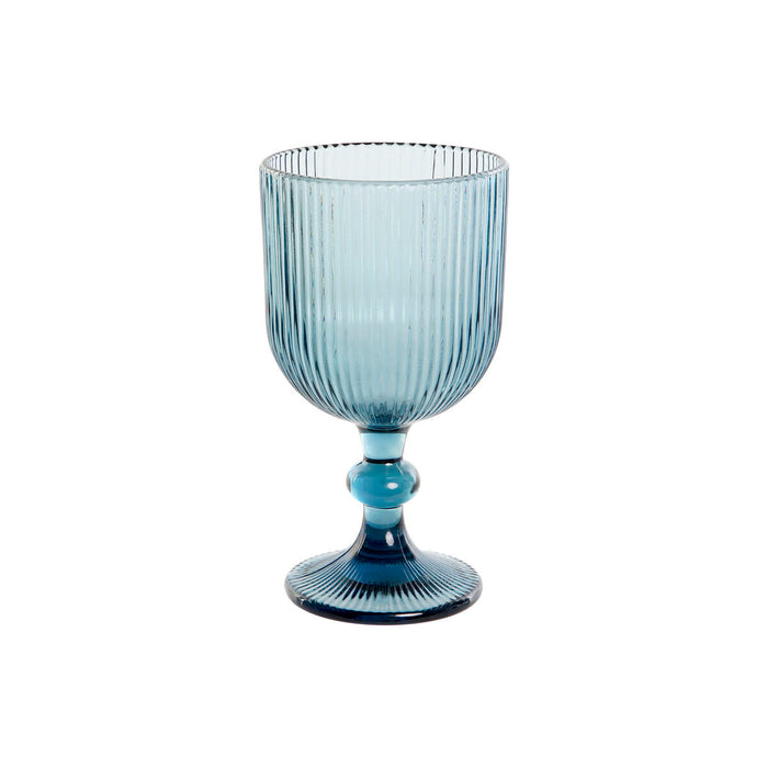 Set of cups DKD Home Decor Blue Crystal 325 ml