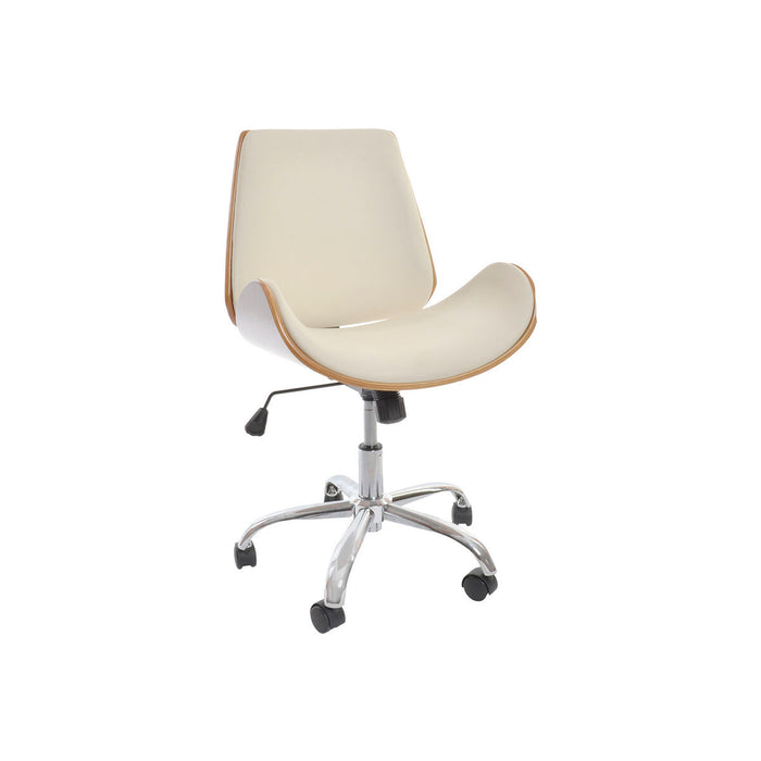 Chair DKD Home Decor Brown Cream Silver 52 x 58,5 x 98 cm