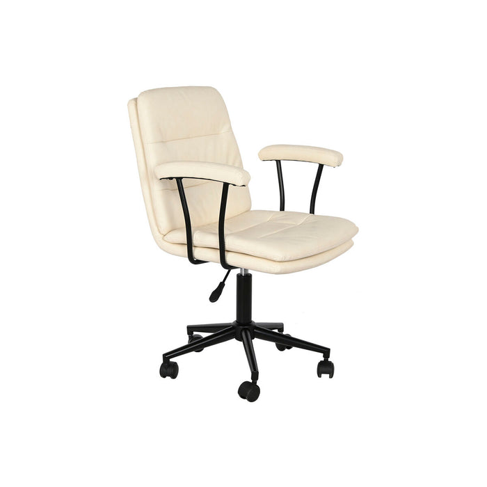 Chair DKD Home Decor Black Cream 58 x 61,5 x 84 cm