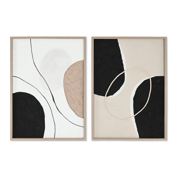 Painting Home ESPRIT Abstract Urban 50 x 3,5 x 70 cm (2 Units)