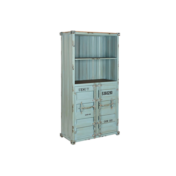 Shelves Home ESPRIT Turquoise Sky blue Metal MDF Wood 87 x 44 x 168,5 cm