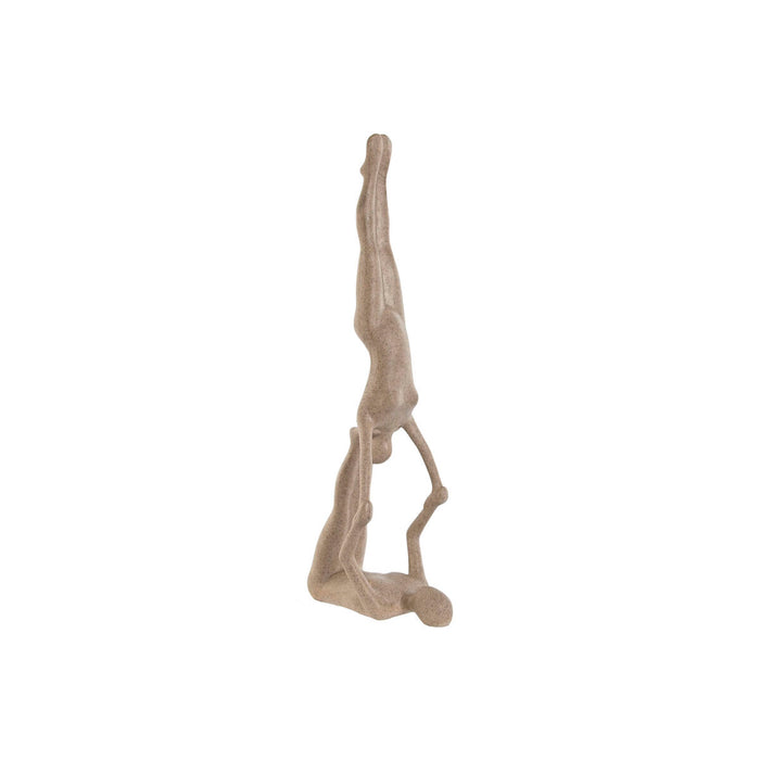 Decorative Figure Home ESPRIT Beige Yoga 29,5 x 8 x 28 cm