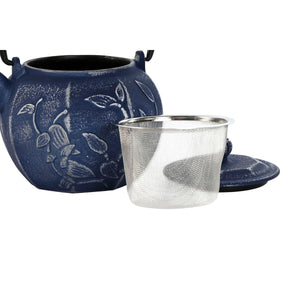 Teapot Home ESPRIT Blue White Stainless steel Iron 600 ml (2 Units)