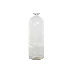 Vase Home ESPRIT Transparent Tempered Glass 14 x 14 x 43 cm
