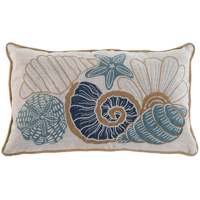 Cushion Home ESPRIT Mediterranean Snail 60 x 10 x 35 cm