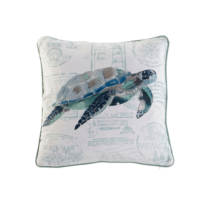 Cushion Home ESPRIT Tortoise Mediterranean 45 x 15 x 45 cm