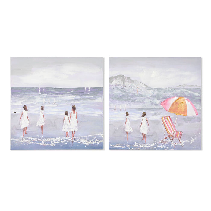 Painting Home ESPRIT Kids 80 x 3 x 80 cm (2 Units)