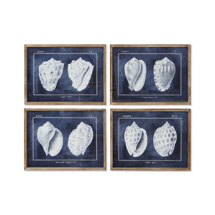 Painting Home ESPRIT Snail 60 x 2,5 x 45 cm (4 Units)