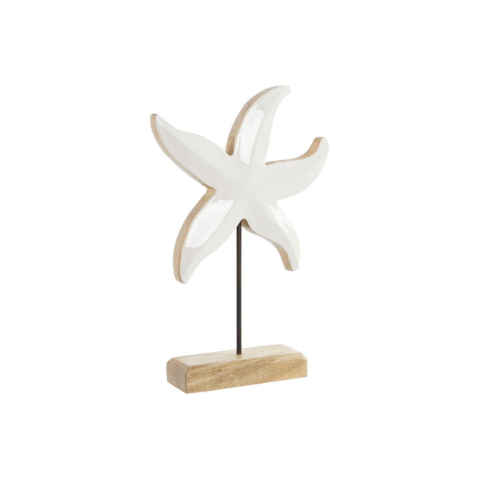 Decorative Figure Home ESPRIT White Natural Star Mediterranean 18 x 5 x 28 cm