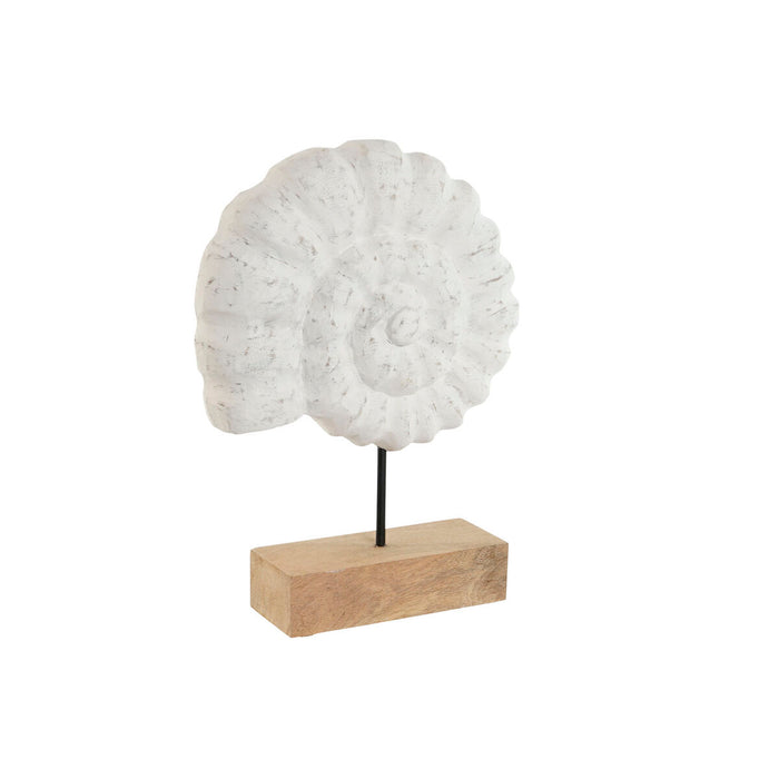 Decorative Figure Home ESPRIT White Natural Mediterranean Snail 29 x 7,5 x 38,5 cm