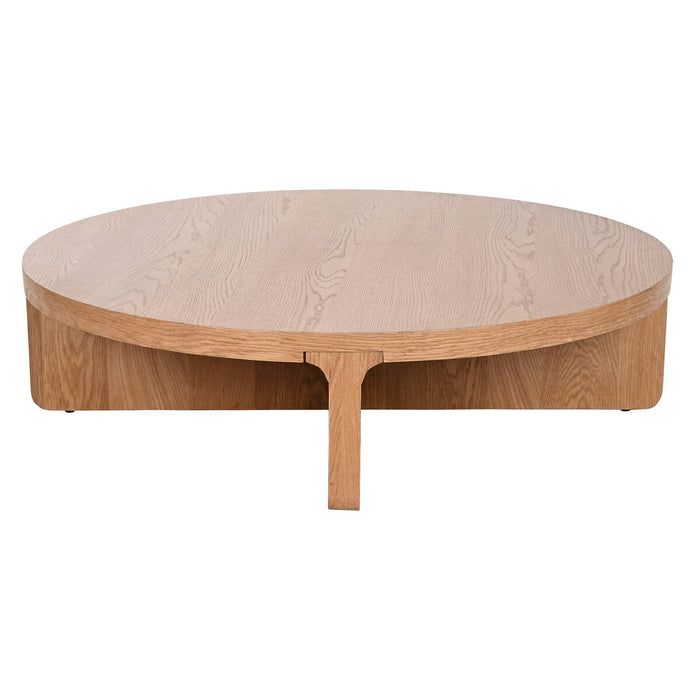 Centre Table Home ESPRIT Natural oak wood 121 x 121 x 32 cm