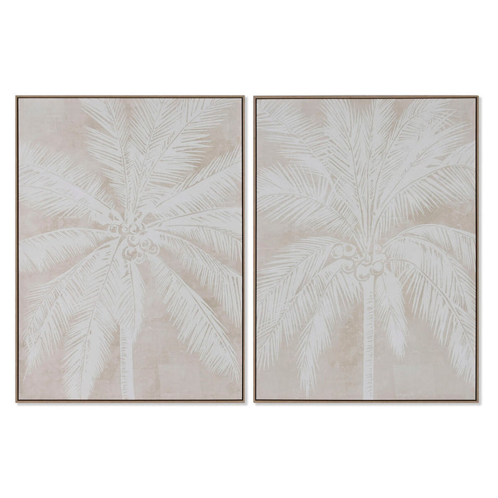 Painting Home ESPRIT Palms Colonial 90 x 4 x 120 cm (2 Units)