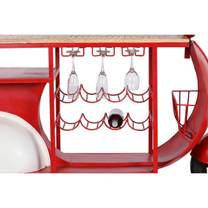 Bottle rack Home ESPRIT Red Metal 165 x 60 x 100 cm