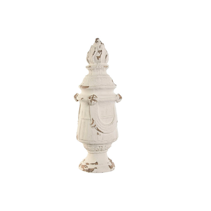 Decorative Figure Home ESPRIT White Stripped 24 x 24 x 60 cm