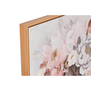 Painting Home ESPRIT Flowers Modern 70 x 3,5 x 100 cm (2 Units)