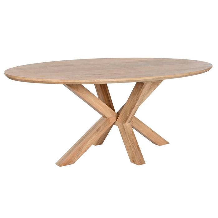Dining Table Home ESPRIT Natural Mango wood 200 x 100 x 77 cm