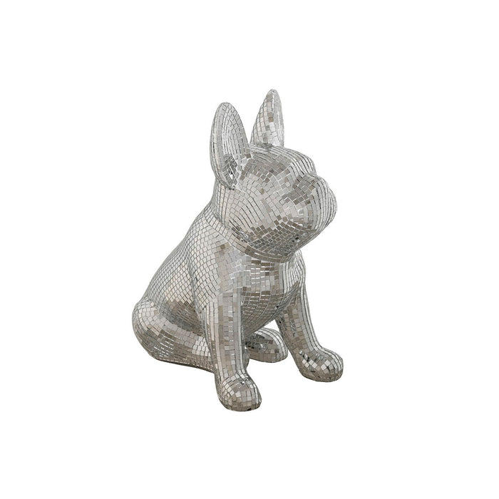 Decorative Figure Home ESPRIT Silver Dog 28 x 17 x 33 cm