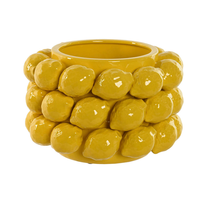 Centerpiece Home ESPRIT Yellow Ceramic Stoneware 28 x 28 x 20 cm