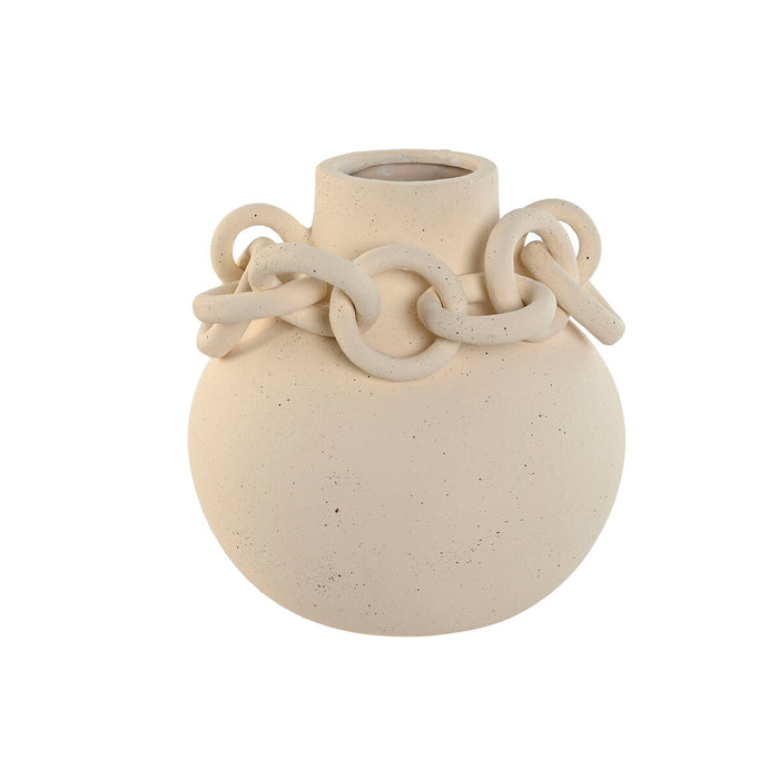 Vase Home ESPRIT White Ceramic Stoneware Modern 22 x 22 x 22 cm