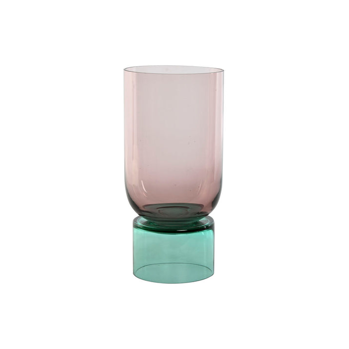 Vase Home ESPRIT Bicoloured Crystal 15 x 15 x 32 cm