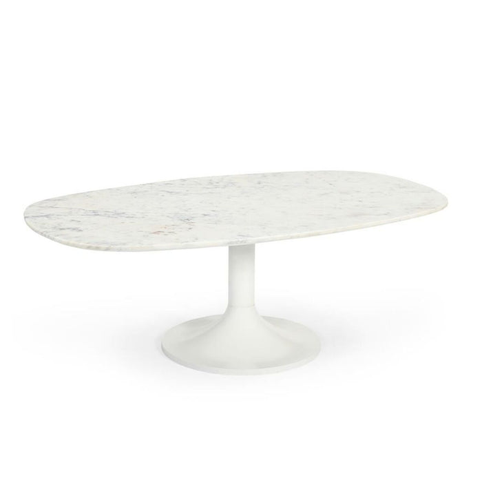 Centre Table Home ESPRIT White Metal Marble 120 x 70 x 39 cm