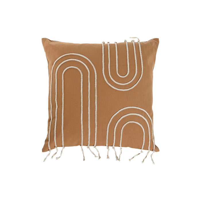 Cushion Home ESPRIT White Mustard Boho 45 x 45 cm